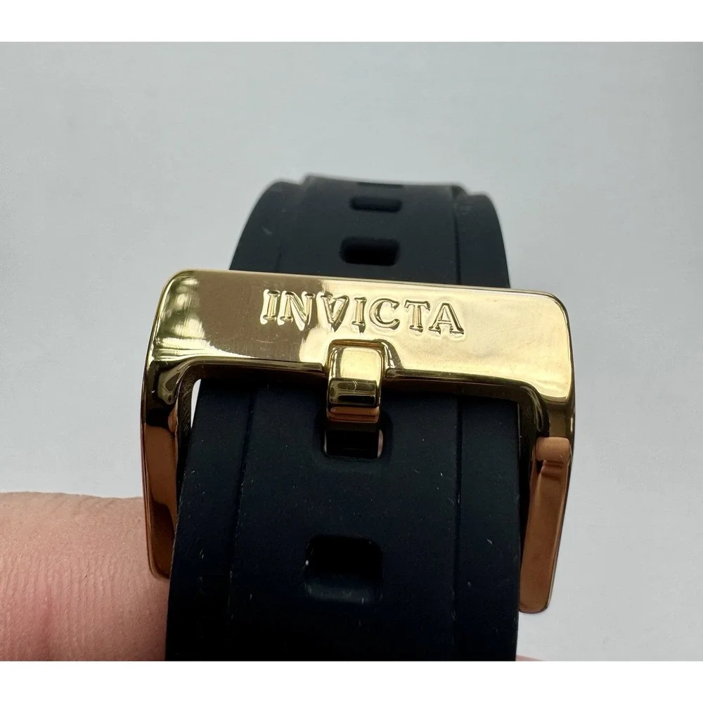 Invicta S1 Rally Vortce 49982 Men's 47mm Chronograph Watch Black Gold New Box